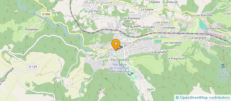 localisation de l'entreprise SARL CGLB à LA BOURBOULE
