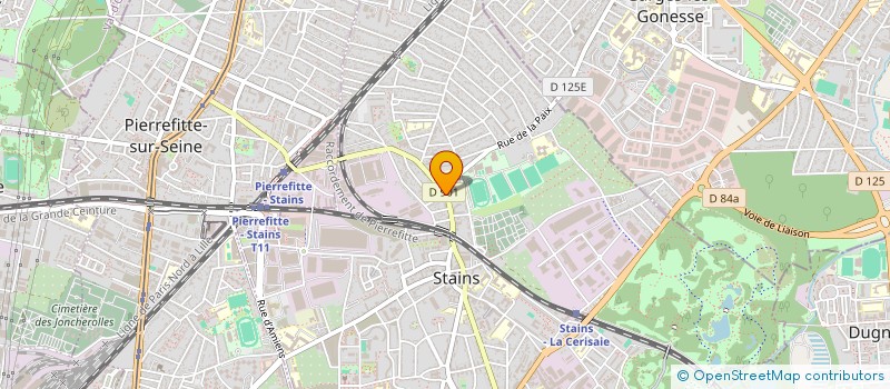 localisation de l'entreprise SARL CGM à STAINS