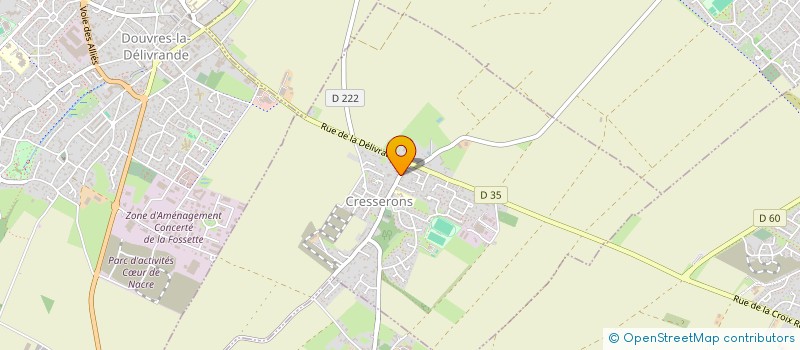 localisation de l'entreprise SARL CH2  CRESSERONS