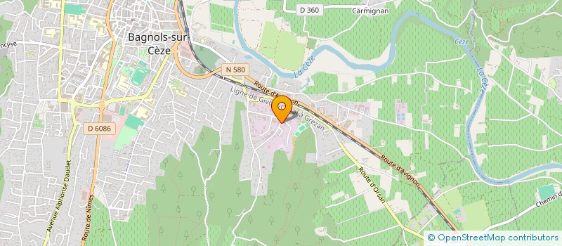 localisation de l'entreprise SARL CHABAL AUTOMOBILES à BAGNOLS-SUR-CEZE