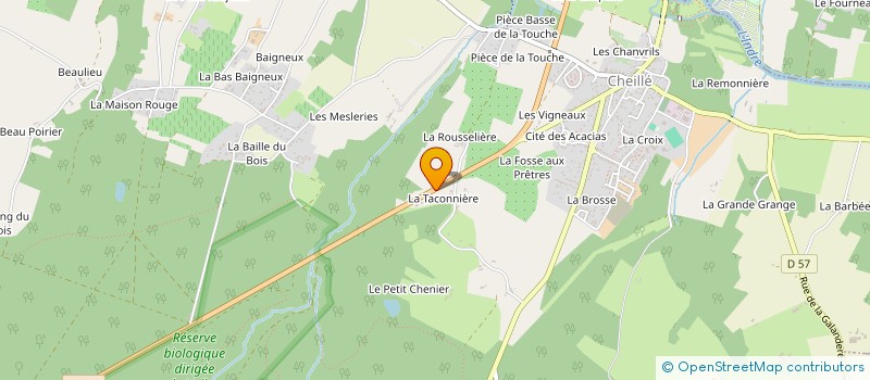 localisation de l'entreprise SARL CHABOISSON  CHEILLE