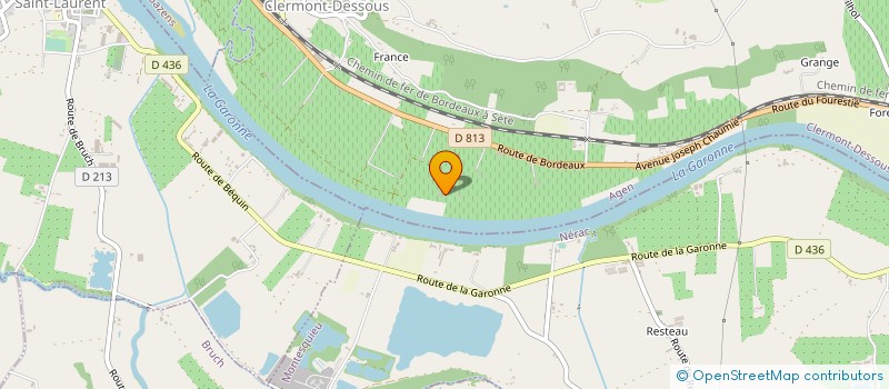 localisation de l'entreprise SARL CHABREAU  CLERMONT-DESSOUS