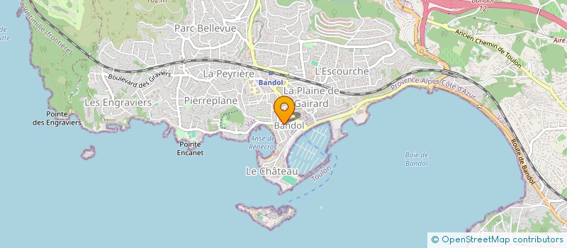 localisation de l'entreprise SARL CHABRIERES NORD à BANDOL