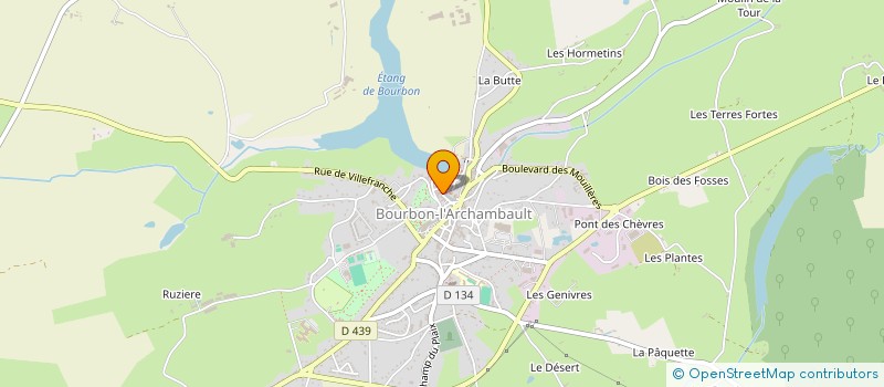 localisation de l'entreprise SARL CHABUEL  BOURBON-L'ARCHAMBAULT