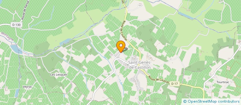 localisation de l'entreprise SARL CHADEIX ET FILS à SAINT-GENES-DE-CASTILLON