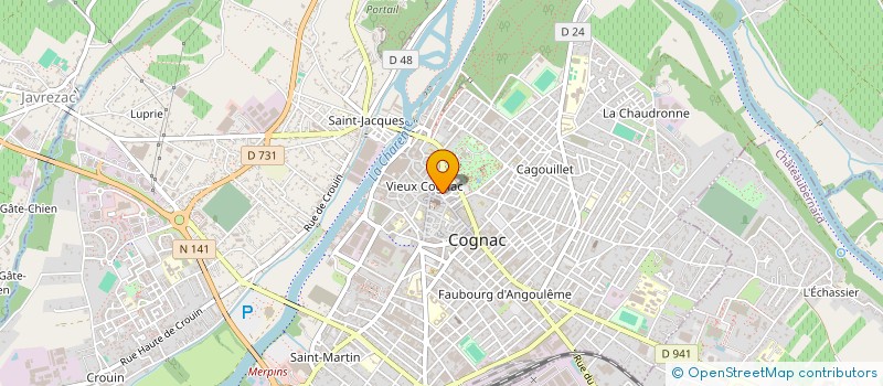 localisation de l'entreprise SARL CHAIGNEAU PASCALE à COGNAC