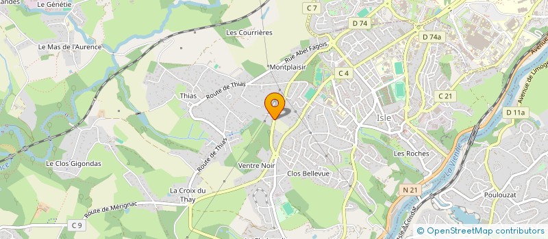 localisation de l'entreprise SARL CHALAIS à ISLE