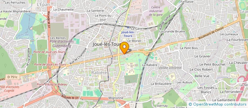 localisation de l'entreprise SARL CHALANDRE à JOUE-LES-TOURS