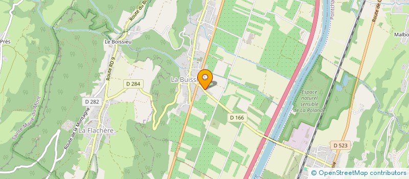 localisation de l'entreprise SARL CHALET DE LA VILLETTE  LA BUISSIERE