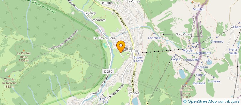 localisation de l'entreprise SARL CHALET Q  CHATEL