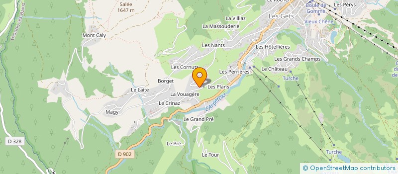 localisation de l'entreprise SARL CHALET VICHA  LES GETS