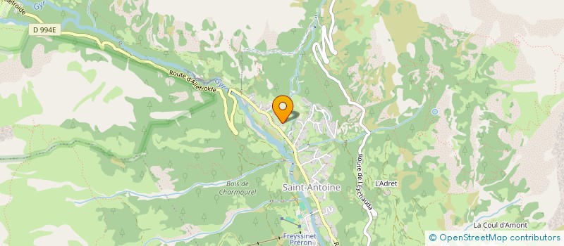localisation de l'entreprise SARL CHALETS GARNIER à VALLOUISE-PELVOUX
