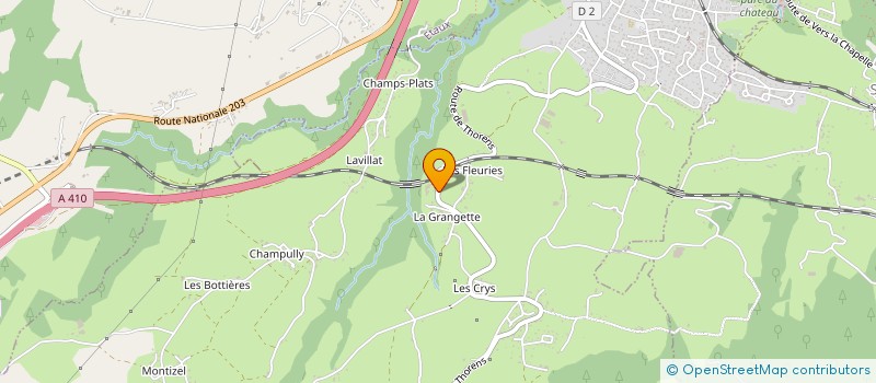 localisation de l'entreprise SARL CHALETS SAGE à LA ROCHE-SUR-FORON
