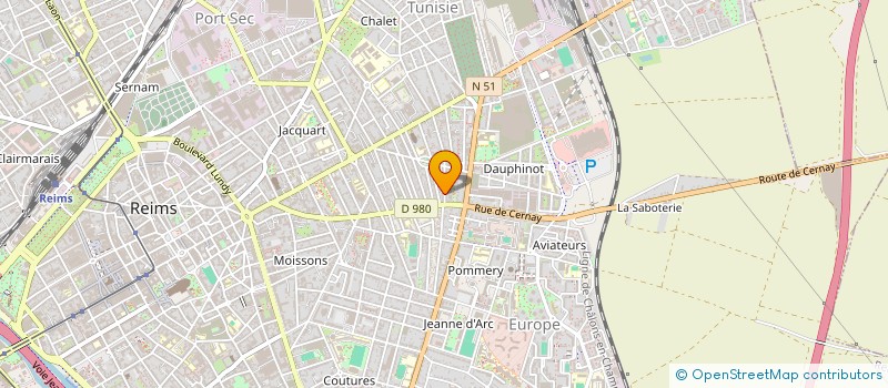 localisation de l'entreprise SARL CHALMAR  REIMS