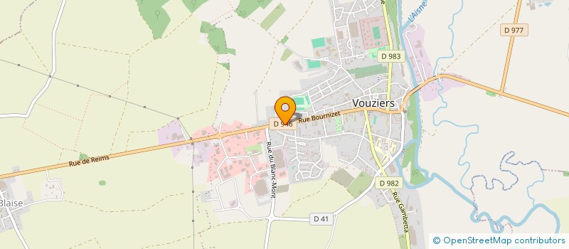 localisation de l'entreprise SARL CHALON MARTEL à VOUZIERS
