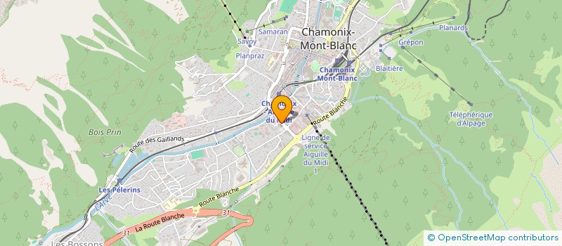 localisation de l'entreprise SARL CHAM'PIZZ  CHAMONIX-MONT-BLANC