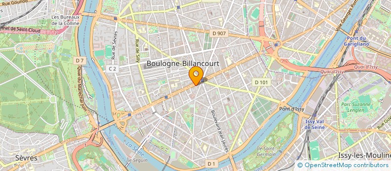 localisation de l'entreprise SARL CHAMAREL à BOULOGNE-BILLANCOURT