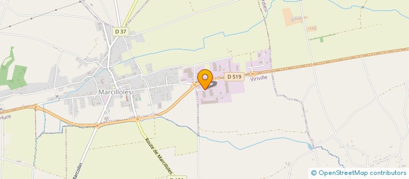 localisation de l'entreprise SARL CHAMBARAN CHAUFFAGE ET SANITAIRE  VIRIVILLE