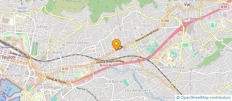 localisation de l'entreprise SARL CHAMPAGNAC à TOULON
