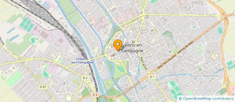 localisation de l'entreprise SARL CHAMPAGNE ACTIVITES  CHALONS-EN-CHAMPAGNE