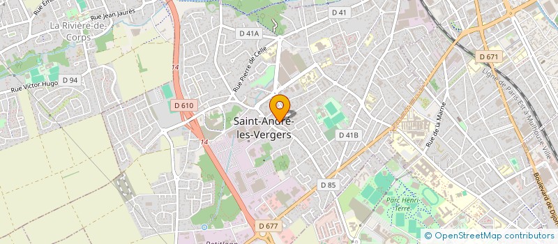 localisation de l'entreprise SARL CHAMPAGNE ALU à SAINT-ANDRE-LES-VERGERS