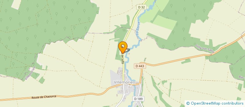 localisation de l'entreprise SARL CHAMPAGNE BOUVRET  MERREY-SUR-ARCE