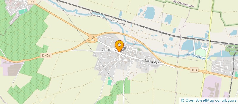 localisation de l'entreprise SARL CHAMPAGNE CLAUDE GENET  CHOUILLY