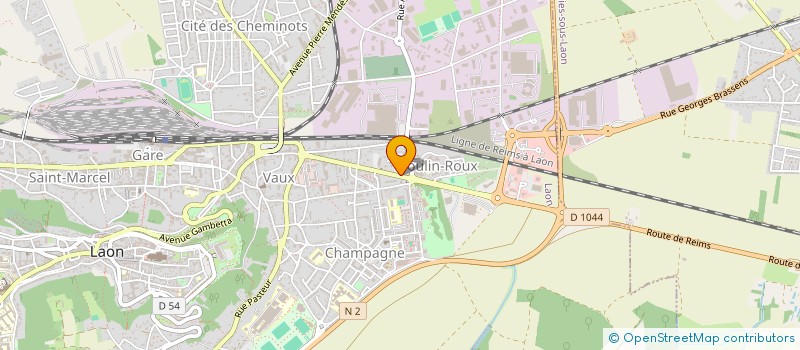 localisation de l'entreprise SARL CHAMPAGNE HBB à LAON