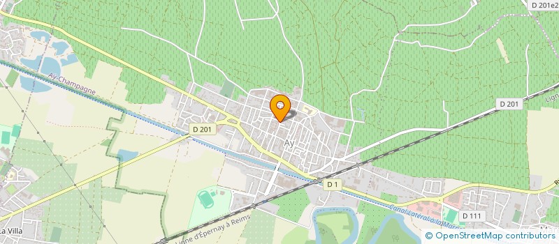 localisation de l'entreprise SARL CHAMPAGNE ROGER BRUN  AY-CHAMPAGNE
