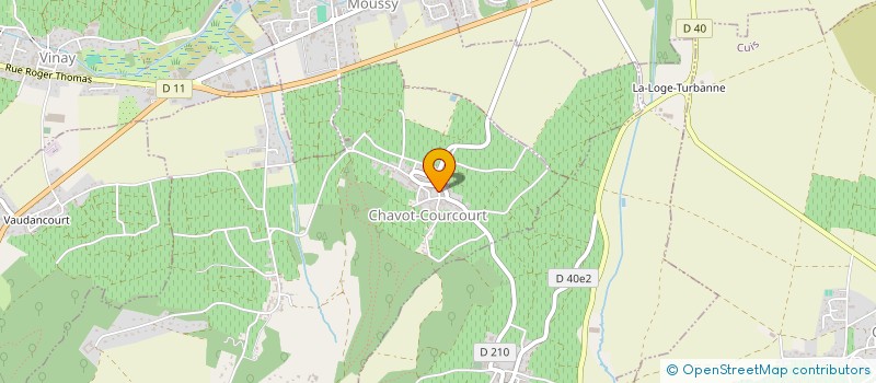 localisation de l'entreprise SARL CHAMPAGNE ROLAND LAHERTE ET FILS  CHAVOT-COURCOURT