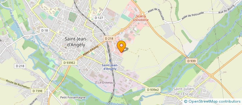 localisation de l'entreprise SARL CHAMPION  ST JEAN D'ANGELY