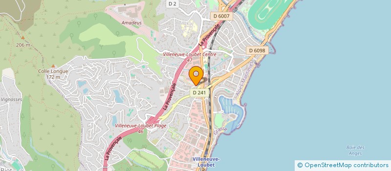 localisation de l'entreprise SARL CHAMPOLLION à VILLENEUVE-LOUBET
