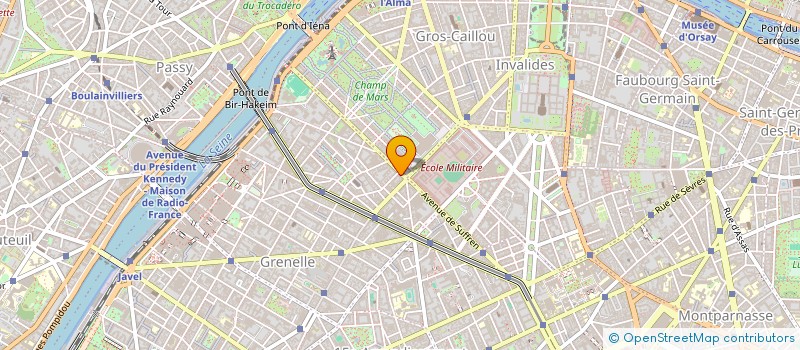 localisation de l'entreprise SARL CHAMPS DE MARS à PARIS
