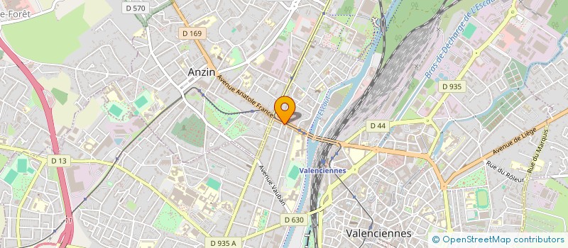 localisation de l'entreprise SARL CHANGEZ D'HAIR  VALENCIENNES