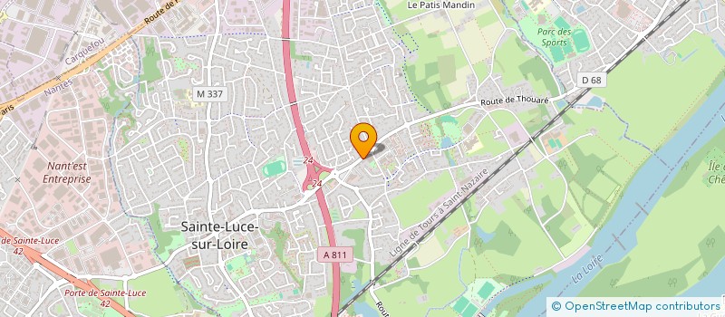 localisation de l'entreprise SARL CHANTEFLAMME à SAINTE-LUCE-SUR-LOIRE