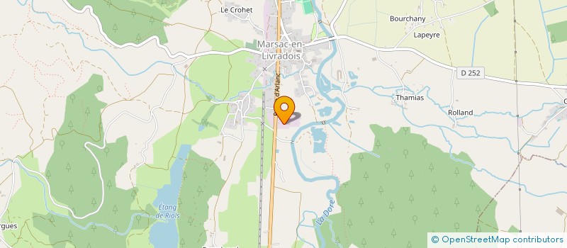 localisation de l'entreprise SARL CHANTELAUZE à MARSAC-EN-LIVRADOIS
