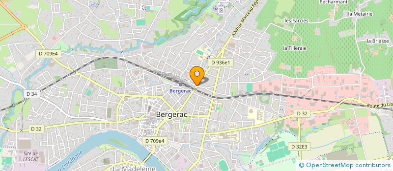 localisation de l'entreprise SARL CHANTEUR CONCEPT BIKE à BERGERAC