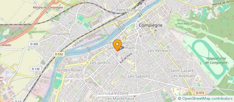 localisation de l'entreprise SARL CHANTILLY SERVICES à COMPIEGNE