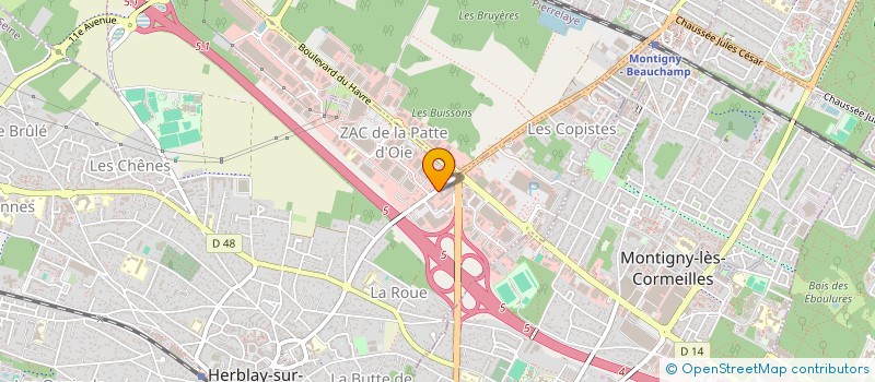 localisation de l'entreprise SARL CHANTOURNE  HERBLAY-SUR-SEINE