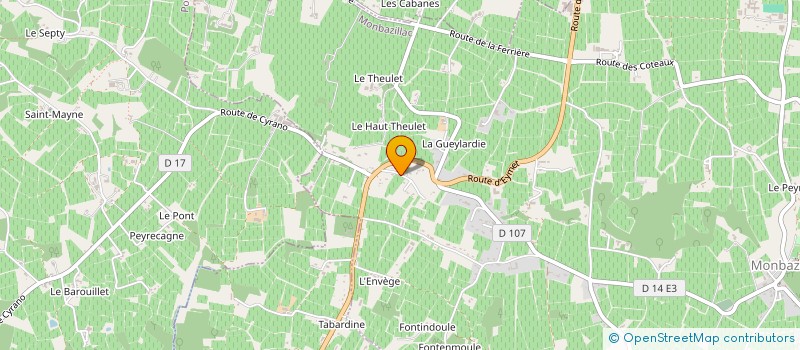 localisation de l'entreprise SARL CHANTREL à MONBAZILLAC