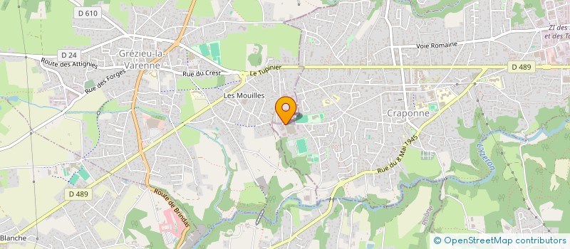localisation de l'entreprise SARL CHANUT à CRAPONNE