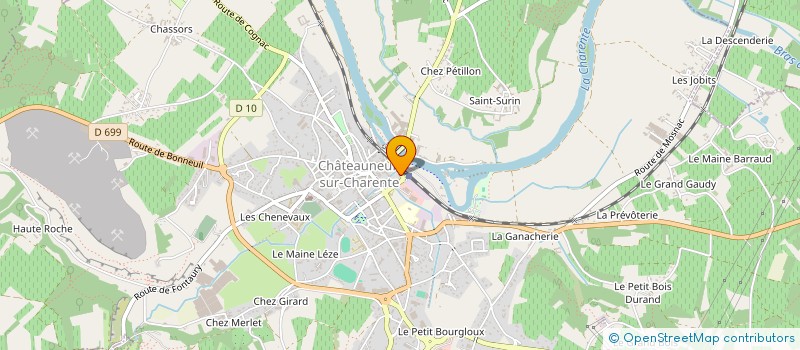 localisation de l'entreprise SARL CHAP'TI à CHATEAUNEUF-SUR-CHARENTE