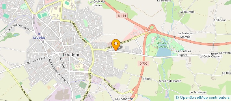 localisation de l'entreprise SARL CHAPRON NICOLAS à LOUDEAC