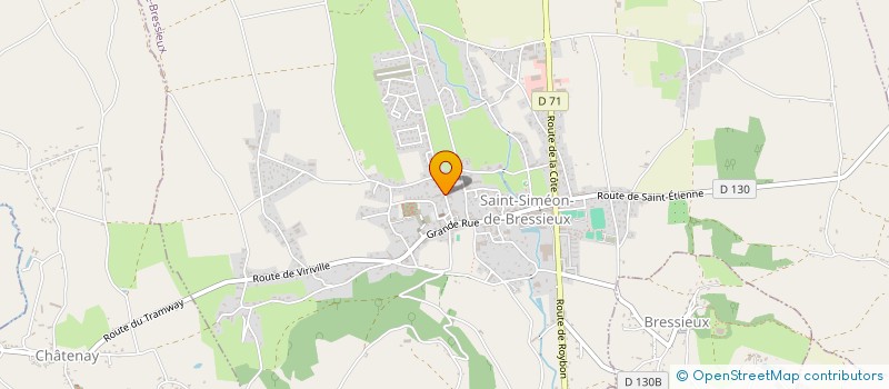 localisation de l'entreprise SARL CHAPUIS REALISATIONS  SAINT-SIMEON-DE-BRESSIEUX