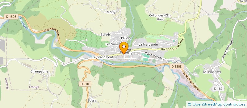 localisation de l'entreprise SARL CHARBO à FRANGY
