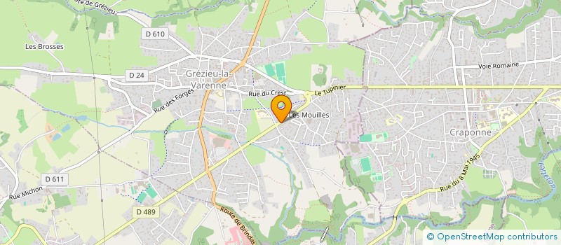 localisation de l'entreprise SARL CHARBONNIER FERMETURES à GREZIEU-LA-VARENNE