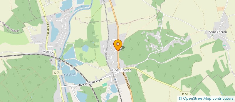 localisation de l'entreprise SARL CHARCUTERIE GOHEL  BREUILPONT