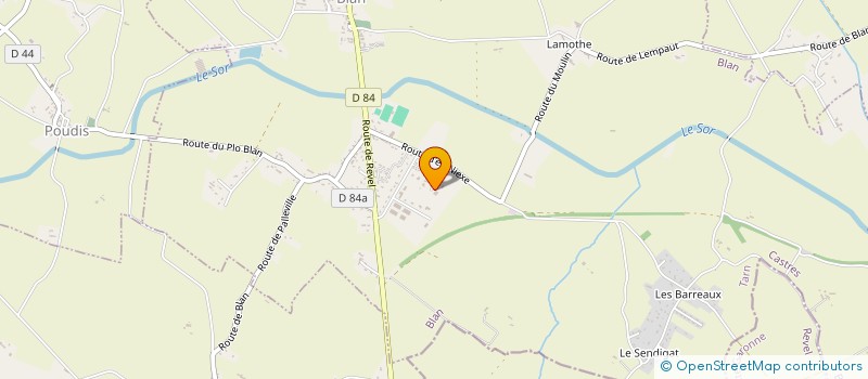 localisation de l'entreprise SARL CHARCUTERIE LES MONTAGNOLS à BLAN