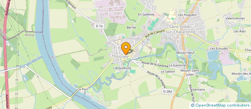 localisation de l'entreprise SARL CHARCUTERIE TRAITEUR CARNOT à THOISSEY