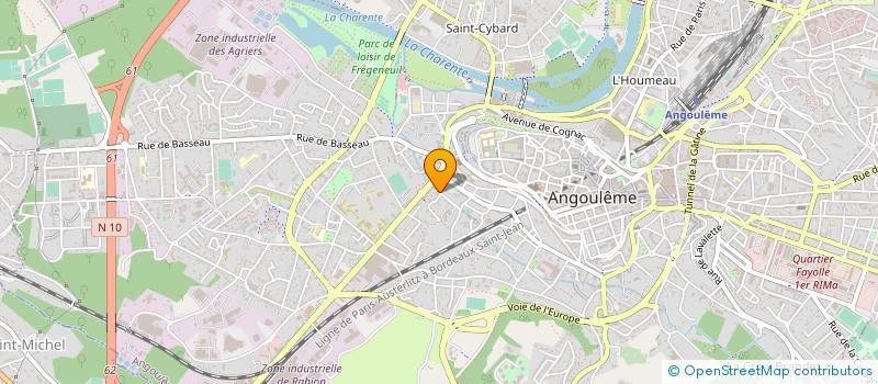localisation de l'entreprise SARL CHARENTAISE DE TRANSPORT EXPRESS à ANGOULEME